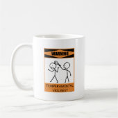 Warnung vor einem Violinisten Kaffeetasse (Links)