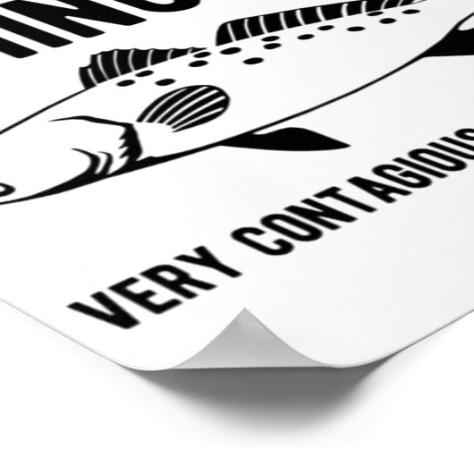 Warnung vor Fischereipocken Poster (Ecke)