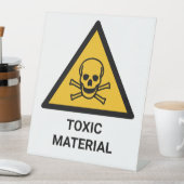 Warnung vor giftigem Material, kaustisch chemisch Sockelschild (In Situ)