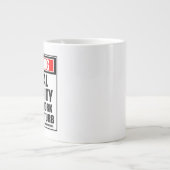 Warnung vor globaler Prominenz Jumbo-Tasse (Vorderseite)