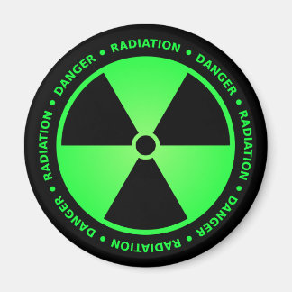 Warnung vor grüner Strahlung Magnet