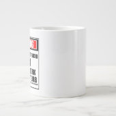 Warnung vor künftigen Internet-Radio-Star im Einsa Jumbo-Tasse (Vorderseite)