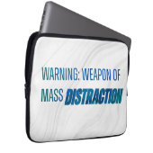 Warnung vor Massenablenkung Laptopschutzhülle (Vorne Rechts)