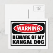 Warnung vor meinem KANGALEN HUND Postkarte (Vorne/Hinten)
