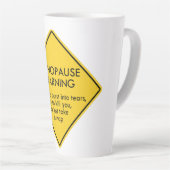 Warnung vor Menopause Milchtasse (Rechte Ecke)