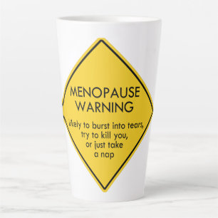 Warnung vor Menopause Milchtasse