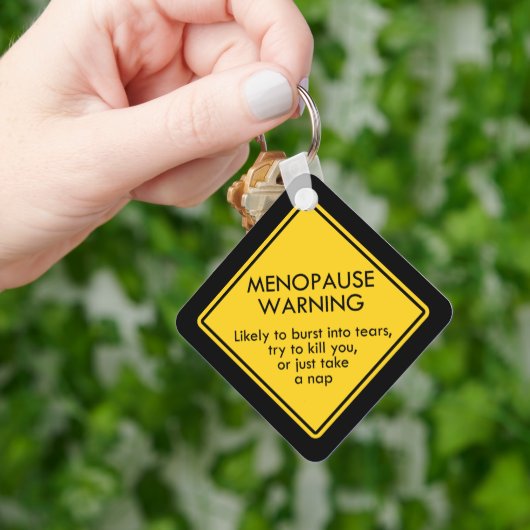 Warnung vor Menopause Schlüsselanhänger (Hand)