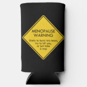 Warnung vor Menopause Selters Dosenkühler (Vorderseite)
