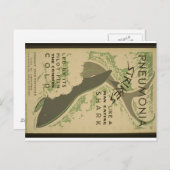 Warnung vor Pneumonie Postkarte (Vorne/Hinten)