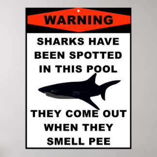 Warnung vor Pool Shark Poster