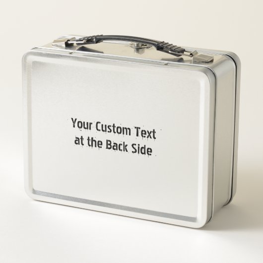 Warnung vor Radioaktivität Metall Brotdose (Rückseite)