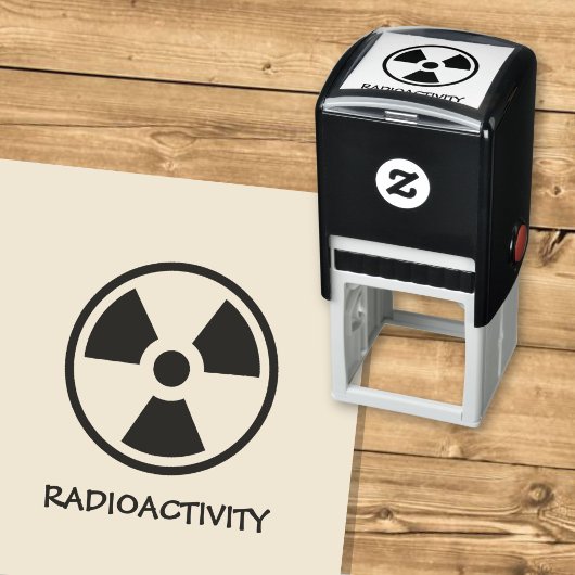 Warnung vor Radioaktivität Permastempel