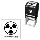 Warnung vor Radioaktivität Permastempel (Beispiel)