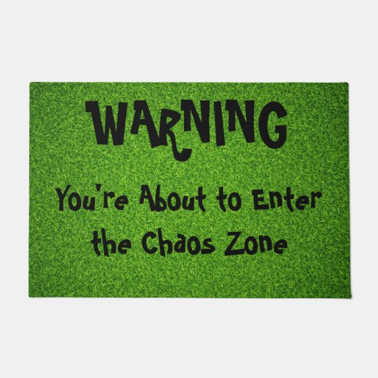 Warnung vor Türmatte (Vorderseite)