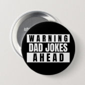 Warnung vor Vater Jokes Ahead Button (Vorne & Hinten)