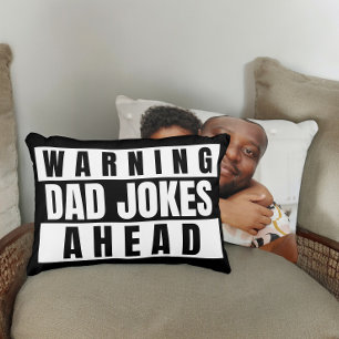 Warnung vor Vater Jokes Ahead Dekokissen
