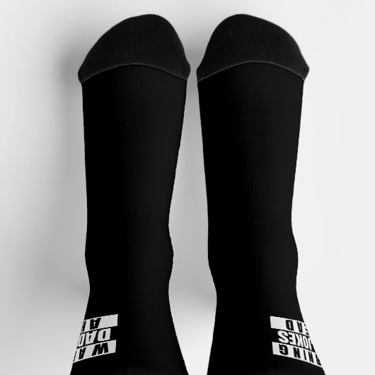 Warnung vor Vater Jokes Ahead Socken (Oben)