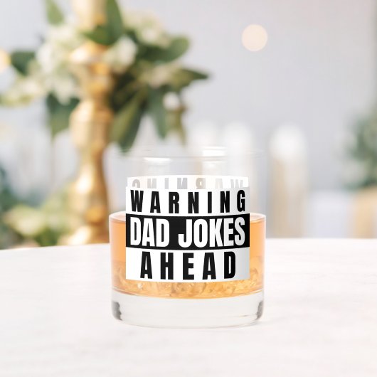Warnung vor Vater Jokes Ahead Whiskyglas (Insitu (Hochzeit))