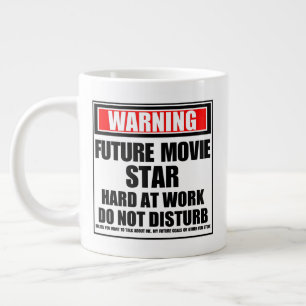 Warnung vor zukünftigen Filmstars Jumbo-Tasse