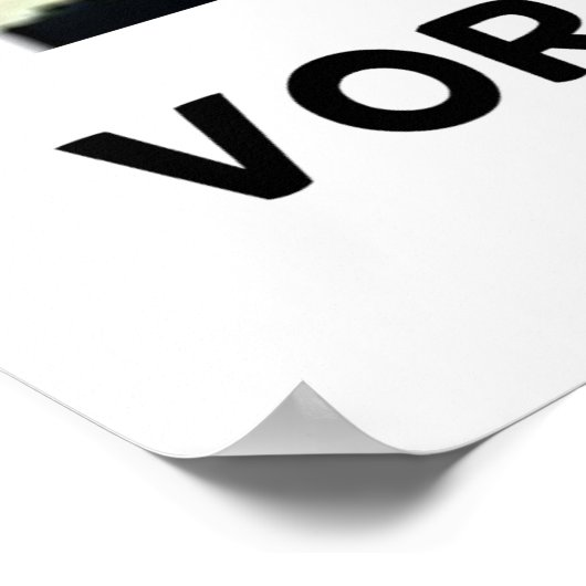 Warnung! Vortex Sound Generated Inside (Tornado) Poster (Ecke)