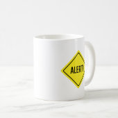 Warnung! Warnzeichen | Klassische Tasse (VorderseiteRechts)