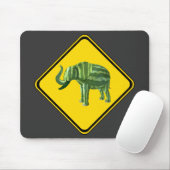 Warnung: Wassermelon Elefant Crossing! Mousepad (Mit Mouse)