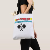 Warnung: Werde über Pickleball lustig sprechen Tasche (Von Nahem)