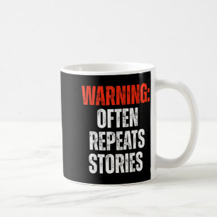 Warnung Wiederholt oft lustige Aussagen Kaffeetasse