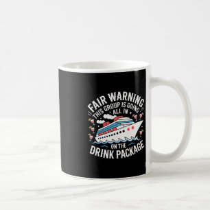 Warnung Wir sind voll auf das Getränkepaket gesetz Kaffeetasse