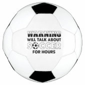 Warnung wird stundenlang über Fußball sprechen (Vorderseite)
