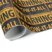 WARNUNG WISSEN-IT-ALLE - Metallgefährdung Vorsicht Geschenkpapier (Rolleneckpunkt)