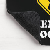 Warnung "Wissenschaft im Fortschritt" - Funny Scie Mousepad (Ecke)