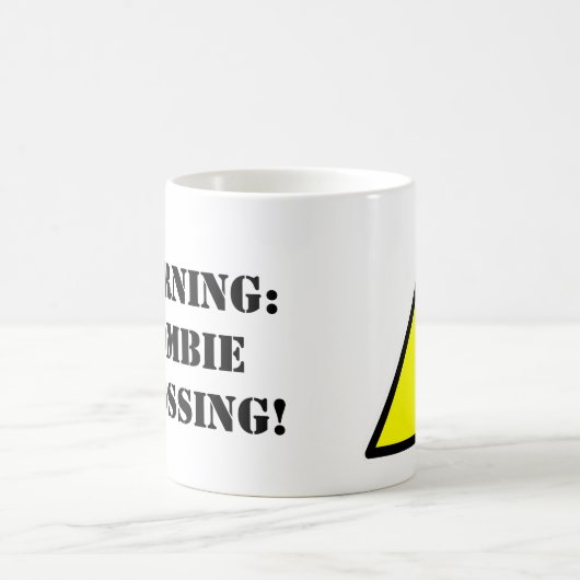 Warnung: Zombie-Überfahrt! Kaffee-Tasse Kaffeetasse (Mittel)