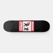 Warnung: Zombien sind entzündlich Skateboard (Horizontal)