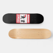 Warnung: Zombien sind entzündlich Skateboard (Horizontal)