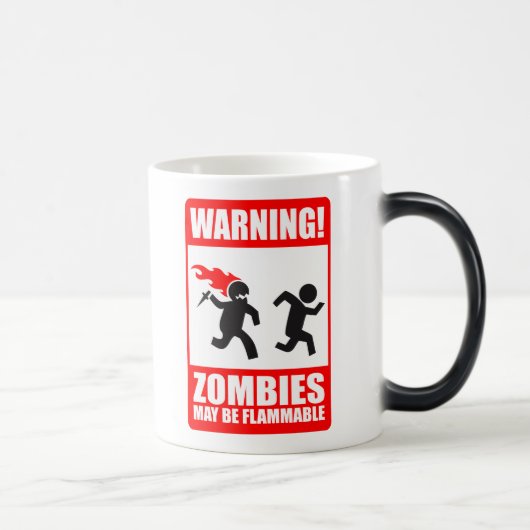 Warnung! Zombies können brennbare Tasse sein (Rechts)