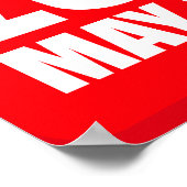 Warnung: Zombies sind brennbar Poster (Ecke)