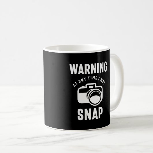 Warnung - Zu jeder Zeit kann ich schlafen Kaffeetasse (VorderseiteRechts)