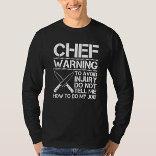 Warnung zur Vermeidung von Verletzungen Sagen Sie  T-Shirt