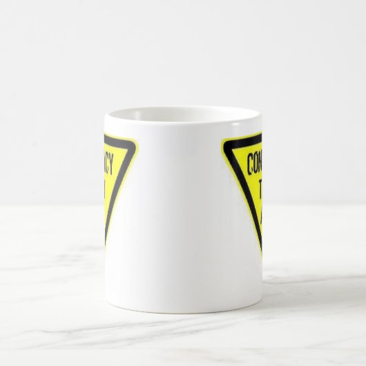 Warnung zur Verschwörungstheorie Kaffeetasse (Mittel)