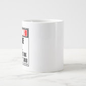 Warnung zur Zukunft Doktorarbeit hart am Arbeitspl Jumbo-Tasse (Vorderseite)