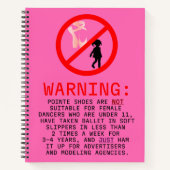 Warnungen vor Hot Pink Personalisiert Notizblock (Vorderseite)