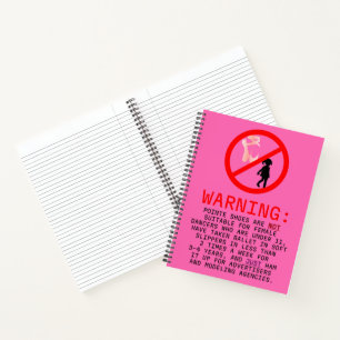 Warnungen vor Hot Pink Personalisiert Notizblock
