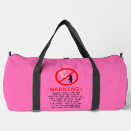 Warnungen vor spitzen Schuhen Duffle Bag