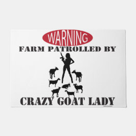 Warnungsbetrieb, von Crazy Goat Lady überwacht Fußmatte