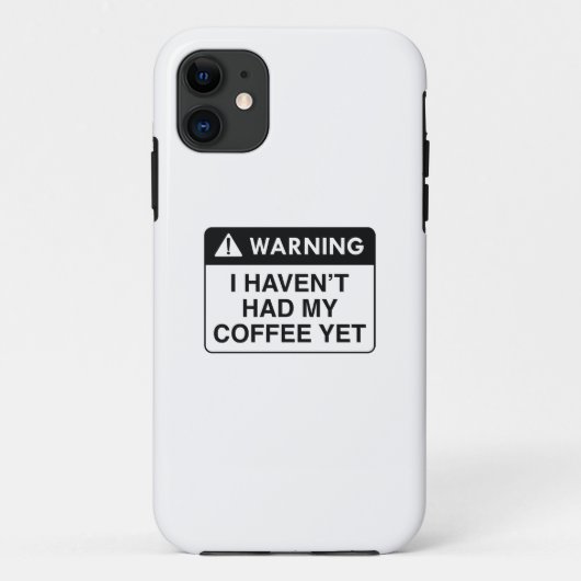 Warnungskaffee Case-Mate iPhone Hülle (Rückseite)