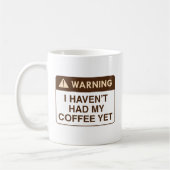 Warnungskaffee Kaffeetasse (Links)