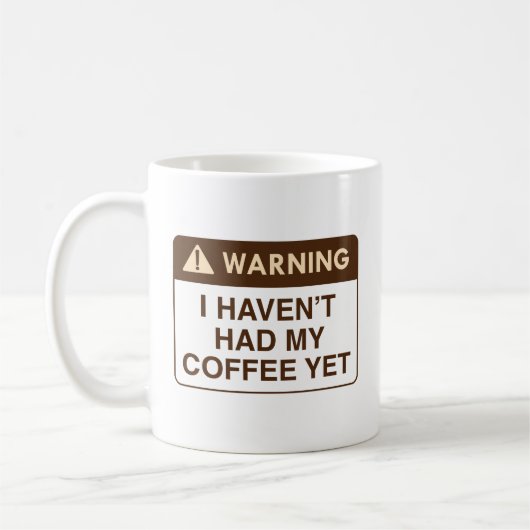Warnungskaffee Kaffeetasse (Links)