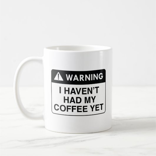Warnungskaffee Kaffeetasse (Links)