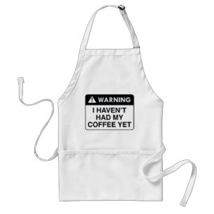 Warnungskaffee Schürze